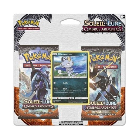 Pokémon - Pack 2 Boosters SL3 Soleil & Lune : Miaouss d'Alola