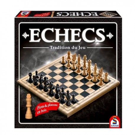Jeu d'échecs en bois