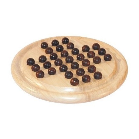 Solitaire en bois naturel 25cm