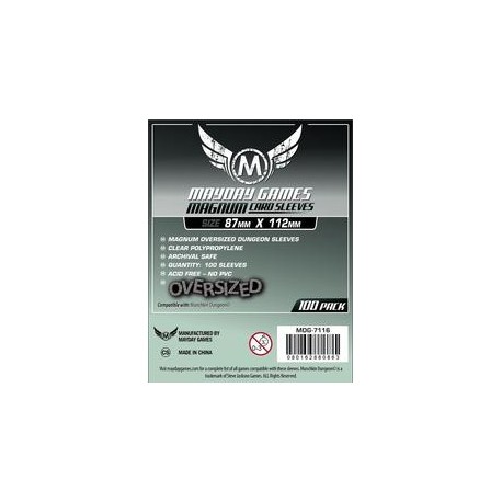 Dungeon Sleeves - Magnum Oversized 87x112mm (x100)