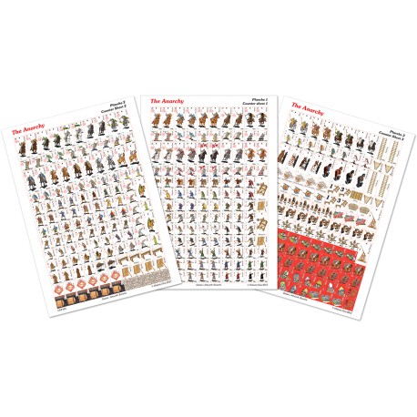 The Anarchy - pack de 3 planches de pions