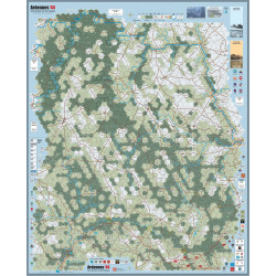 Ardennes 44 Mounted Map