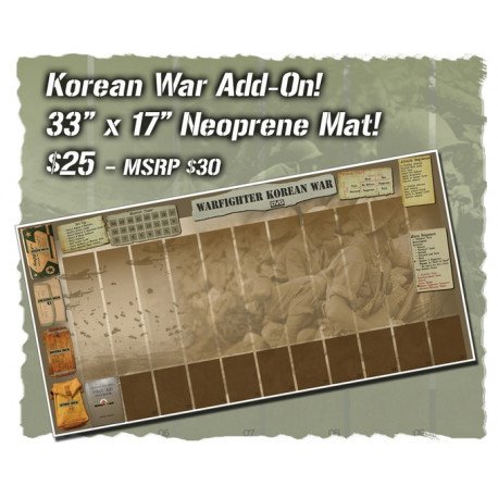 Warfighter WWII Pacific Korean War Neoprene mat