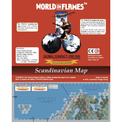 World in Flames Collector's Edition Scandinavian Mounted Map