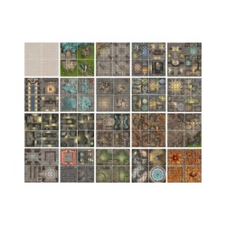 Double-livre plateau de jeu modulaire - Dungeon Book of Battle Mats