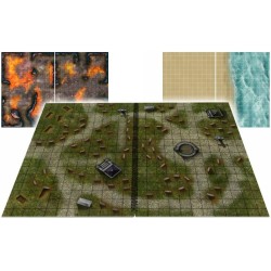 Livre plateau de jeu modulaire - Giant Book of Battle Mats