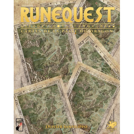 RuneQuest - cartes de la Passe du Dragon