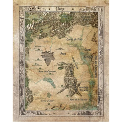 Runequest - cartes de la Passe du Dragon