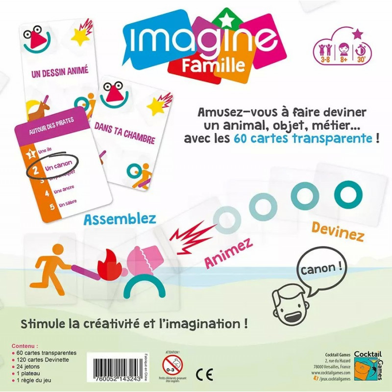 NEUF Imagine Famille COCKTAIL GAMES 