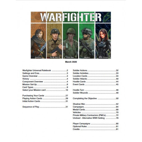 Warfighter Multi Era : Universal Rulebook