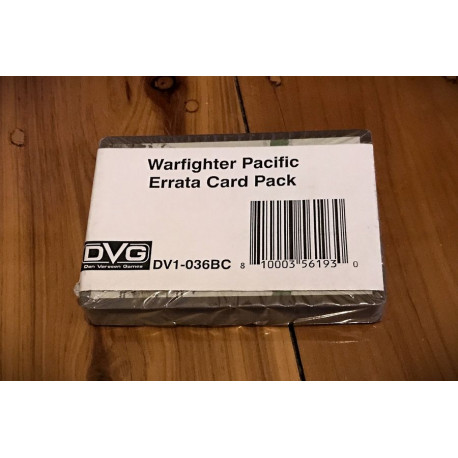 Warfighter Pacific - Errata/Update Decks