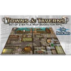 Double-livre plateau de jeu modulaire - Towns & Taverns