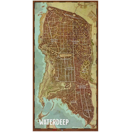 D&D 5 : Waterdeep - Plan de la cité de Waterdeep