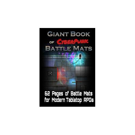 Livre plateau de jeu modulaire - Giant Book of Cyberpunk Battle Mats