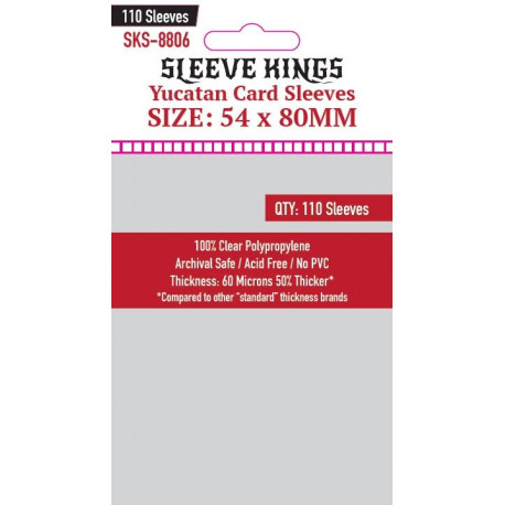 Protège-cartes Sleeve Kings 54x80 mm (110)