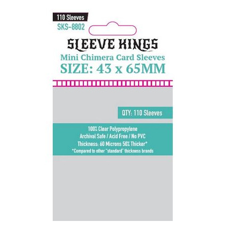 Card Sleeves Mini Chimera Sleeve Kings 43x65 mm (110)