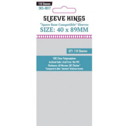 Protège-cartes Sleeve Kings Space Base 40x89 mm (110)