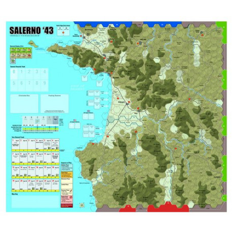 Salerno '43 - Mounted map