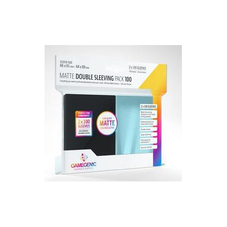 Gamegenic : Matte Double Sleeving Pack (100) 64x89mm
