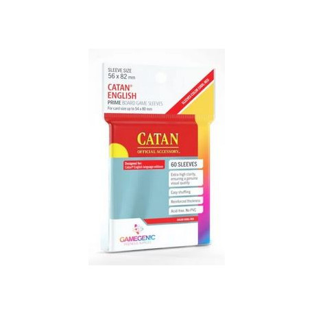 Gamegenic : 60 Boardgame sleeves Prime 56x82 Catan