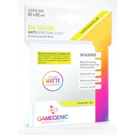 Gamegenic : Matte Boardgame Sleeves 82x82mm