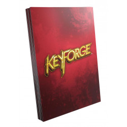 Keyforge : 40 protège-cartes logo rouge