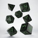 set de 7 dés Cthulhu noir & phosphorescent