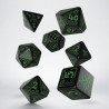 set de 7 dés Cthulhu noir & phosphorescent