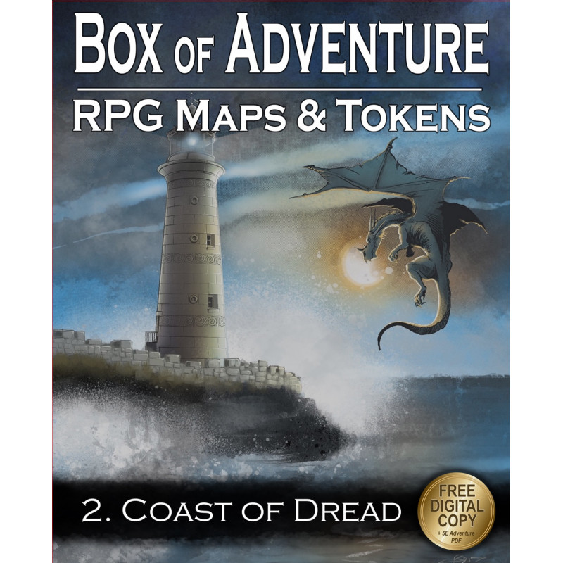 RPG Maps & tokens : Box of Adventure - Coast of Dread