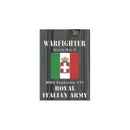 Acheter Warfighter WWII - exp71 - Royal Italian Army - DVG - Agorajeux