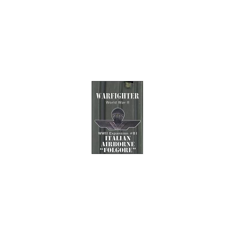 Warfighter WWII - exp81 - Italian Airborne