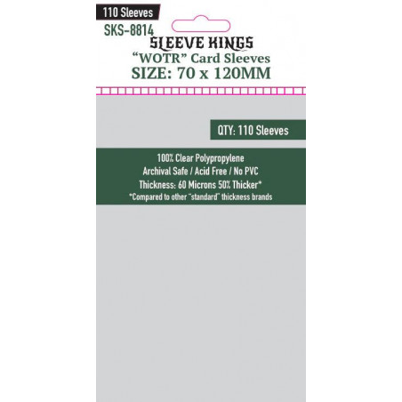Acheter Protège-cartes Sleeve Kings 70x120 mm - Agorajeux