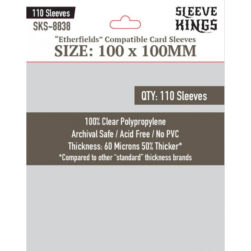 Protège-cartes Sleeve Kings Etherfields 100x100 mm (110)