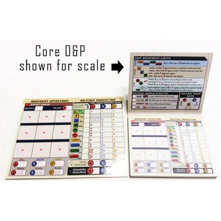 WAR ROOM: Tableaux O&P effaçables à sec (set de 7 Nations)