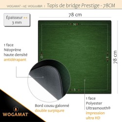 Tapis Bridge Prestige 78x78cm - Wogamat - Agorajeux