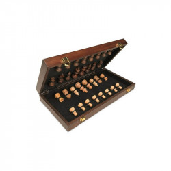 Jeu d'échecs Luxe en Bois Marquetterie - pliant - Agorajeux