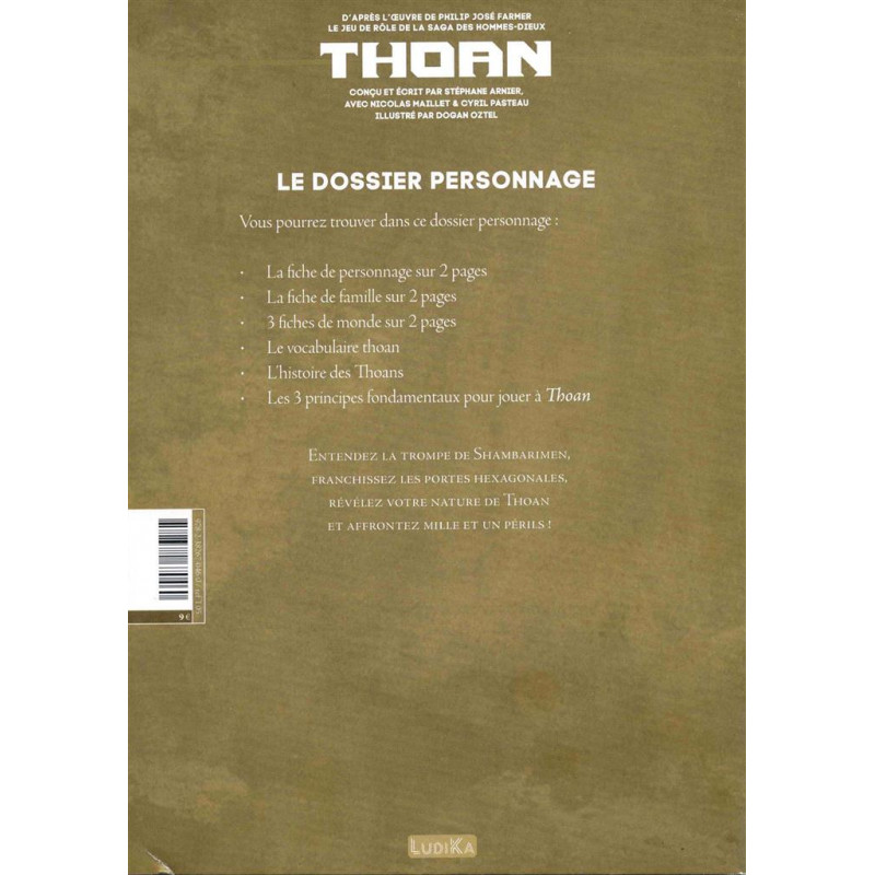 Thoan : Dossier de Personnage