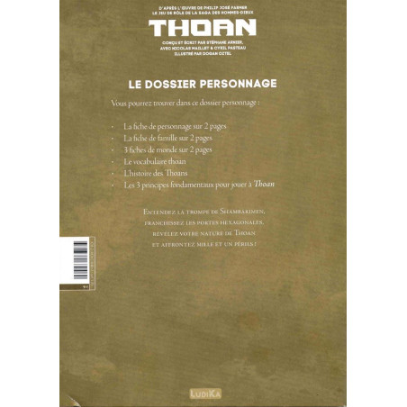 Thoan : Dossier de Personnage - Jeu de rôle - Agorajeux