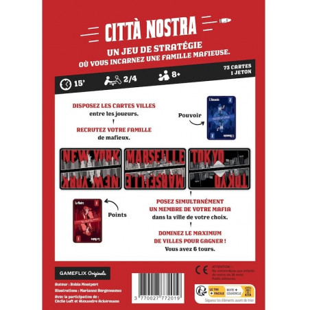 Città Nostra - Jeu de société - Agorajeux