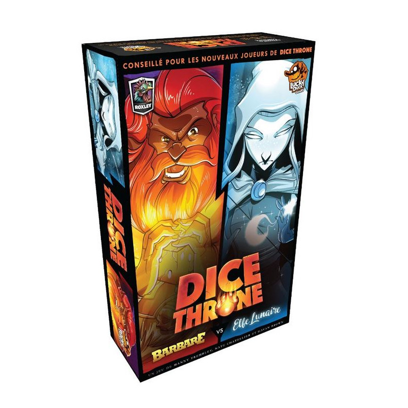 Dice Throne - saison 1 - Barbare vs Elfe Lunaire