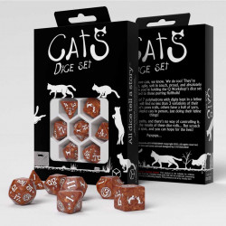 Set de 7 dés Chat