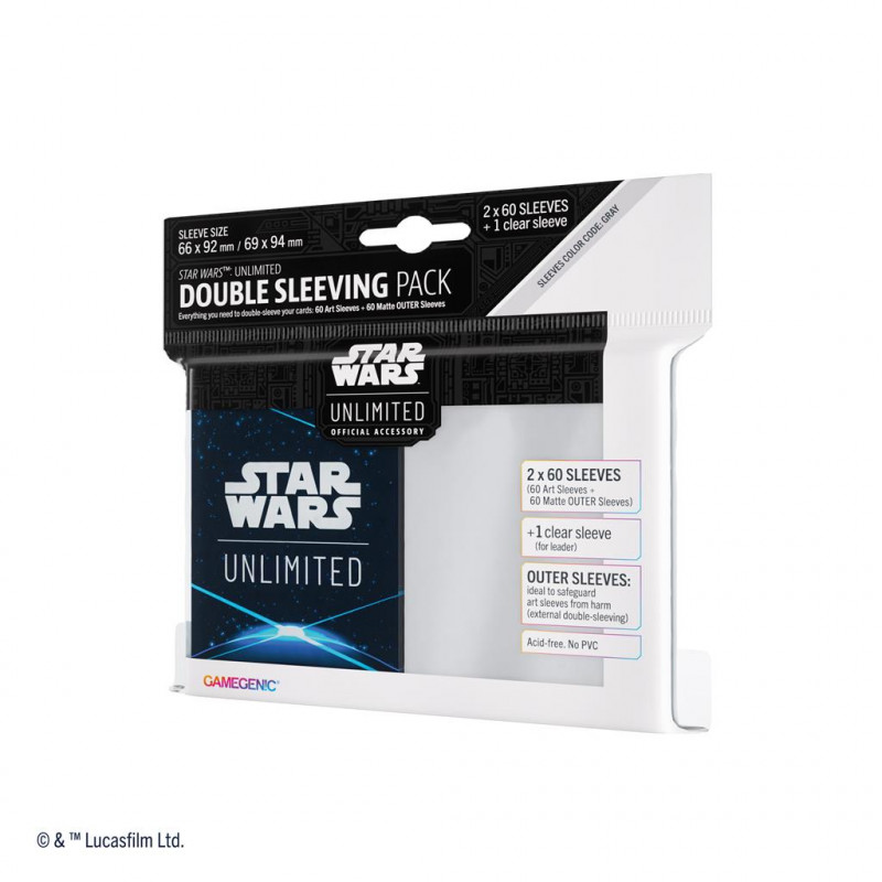 Star Wars Unlimited Sleeves Double Pack Space Blue