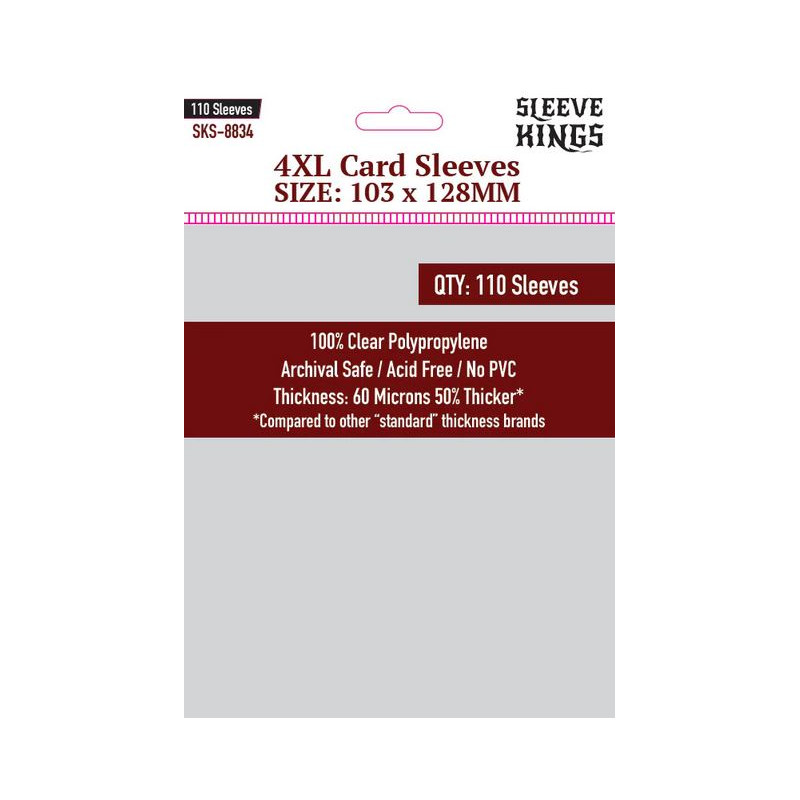 Protège-cartes Sleeve Kings 4XL 103x128 mm (110)