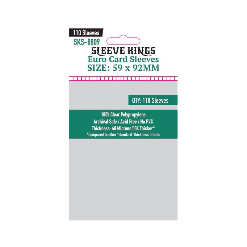 Sleeve King Euro Sleeves - 59x92mm (x110)