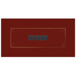 Tapis de Poker rouge 60x120 cm