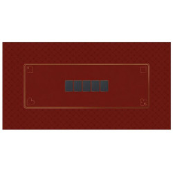 Tapis de Poker Rouge 60x120 cm