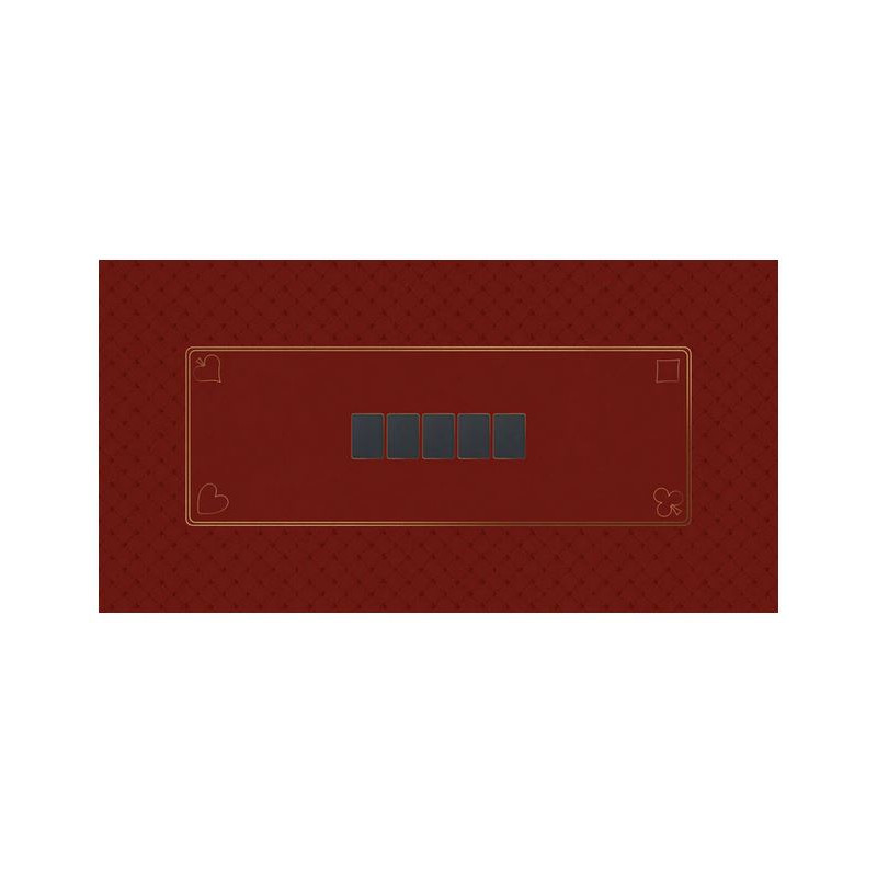 Tapis de Poker Rouge 60x120 cm