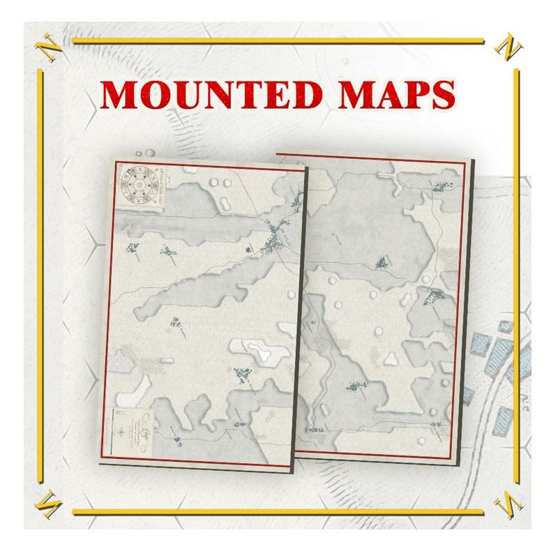 Battles of Napoleon : Eylau 1807 : Mounted Maps