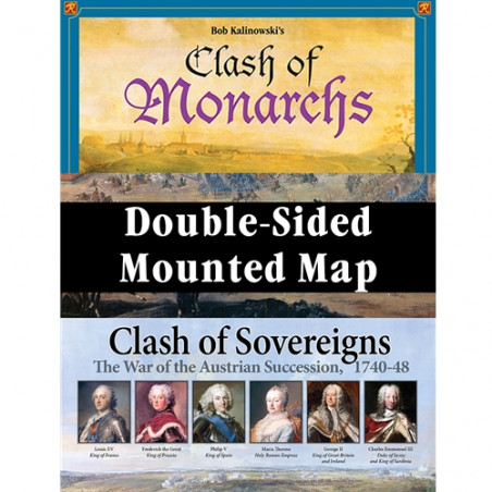 Clash of Sovereigns Mounted Map - GMT Games - Agorajeux