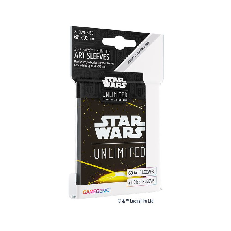 Star Wars Unlimited Art Sleeves Dos jaune